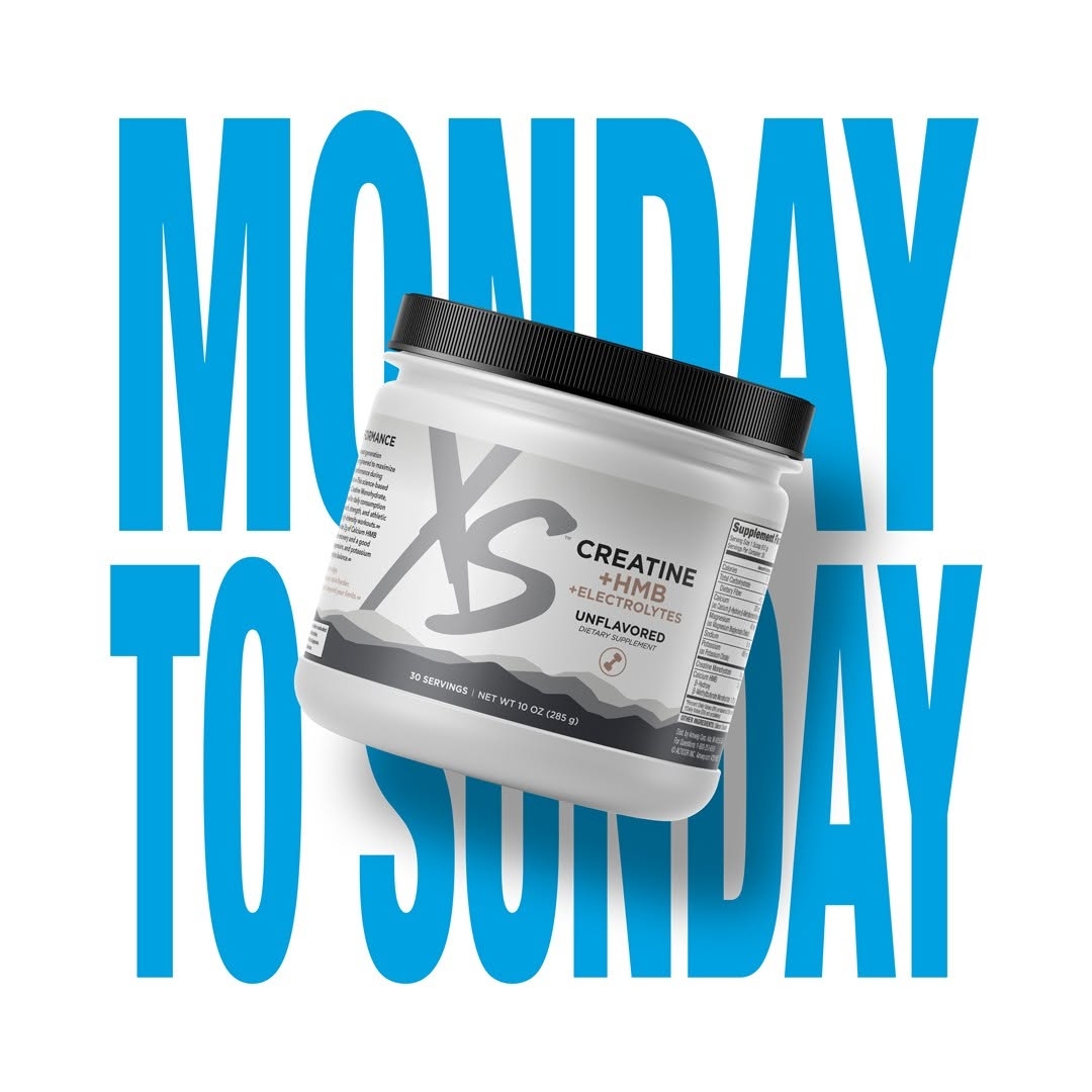 XS Creatine Plus Monday to Sunday graphic