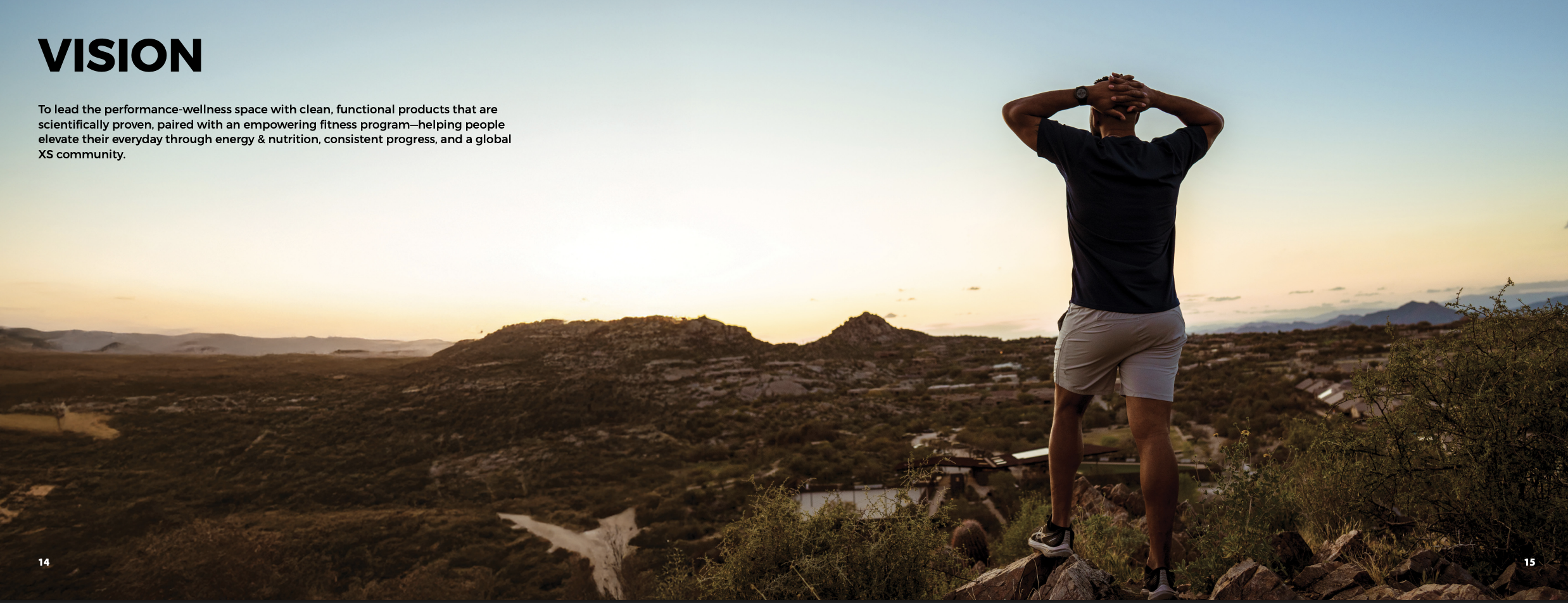 XS vision: performance wellness, fitness, energy, nutrition, progress, and global community